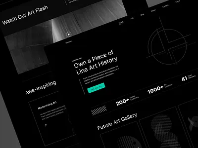 Art - Website art design digital art landing page modern art painting web ui ui ux website website desigh website landingpage