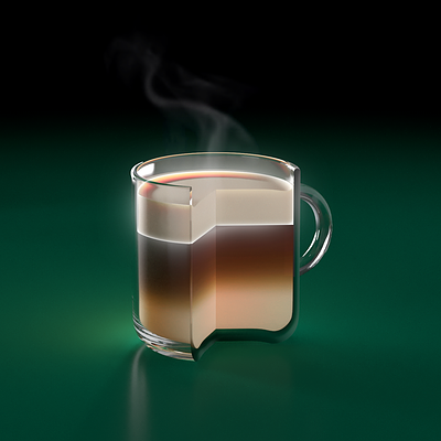 Coffee 3D Render 3d app design app ui coffee design interactive interface render ui