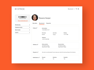 Daily UI - 006 User profile dailyui ui ux