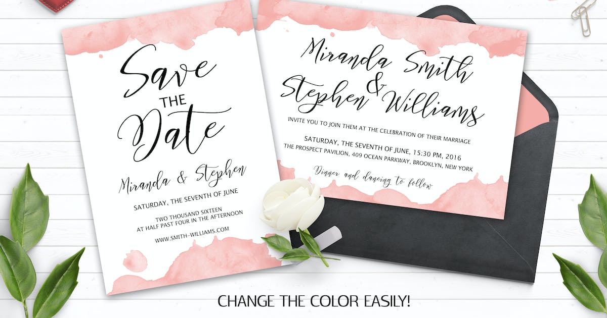 weeding invitation design illustration logo vector