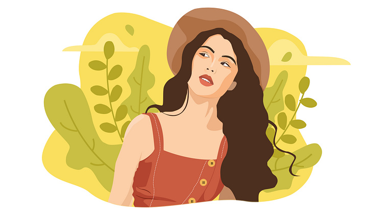 Girl by Kaung Htet Linn on Dribbble