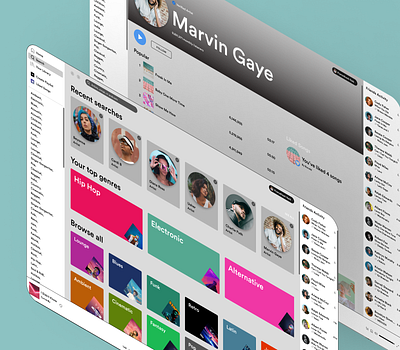 Digital Music Desktop App Design app creative dailyui dashboard design desktop music user experience