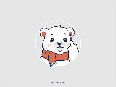 Innocent Polar Bear animal branding cute design graphic design illustration innocent logo polar bear vector