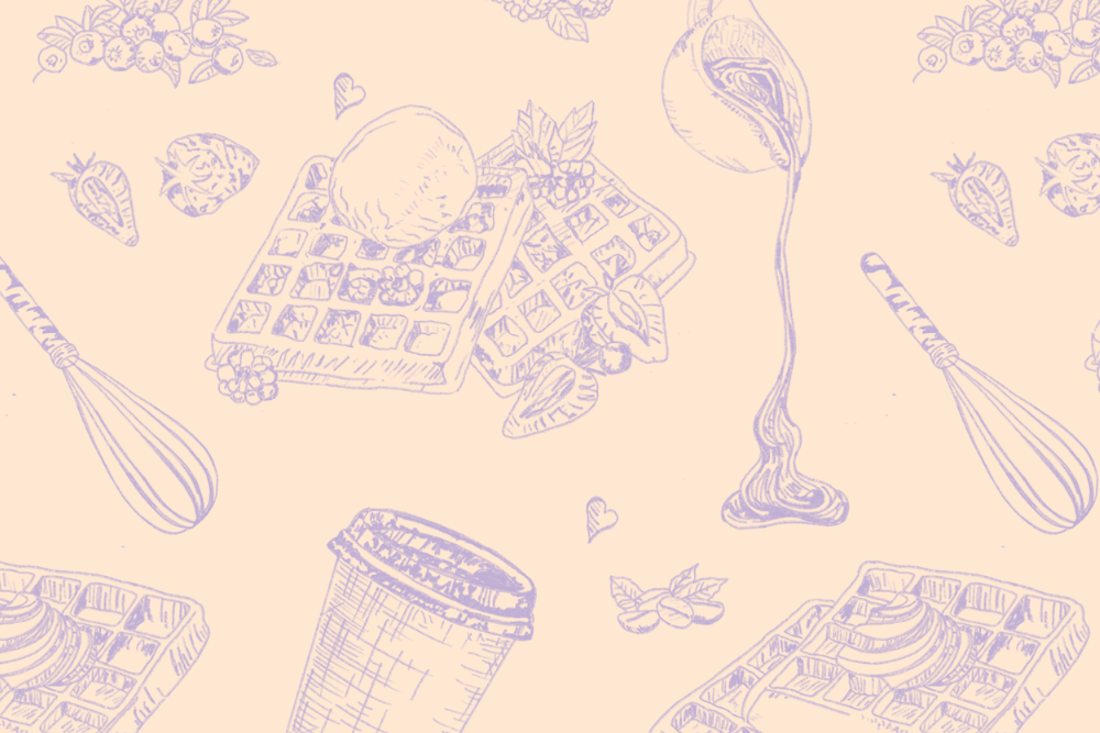 de Waffel Wagen branding graphic design logo type