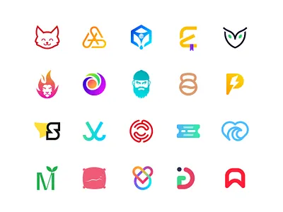 Logo Folio 1 creative logo logo logo collection logo folio minimalist logo vibrant logo