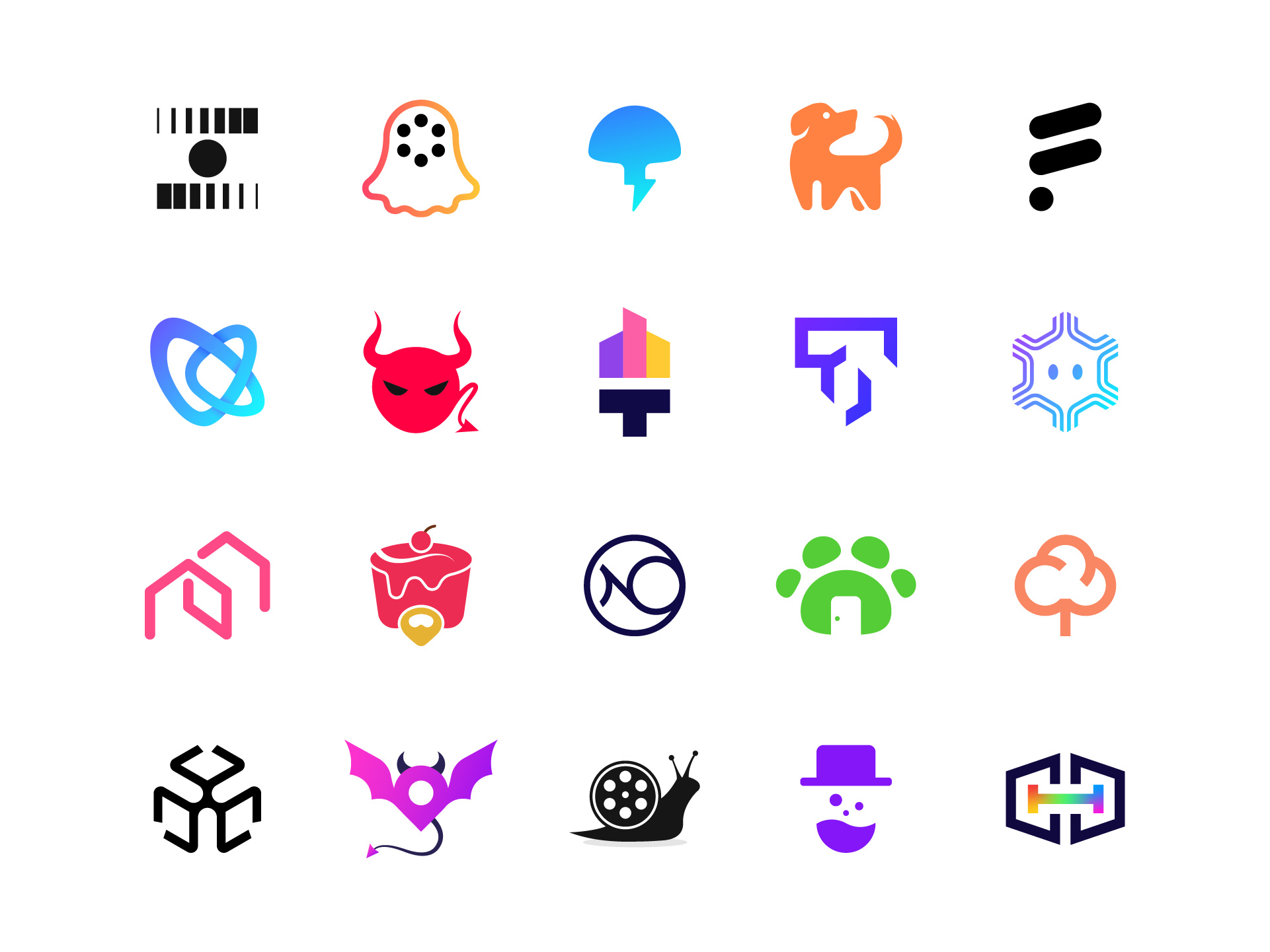 Logo Folio 2 creative logo logo logo collection logo folio minimalist logo