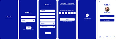 webcv app app design illustration logo ui