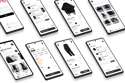 Clothing Store Mobile Apps| Мобильное приложение магазина одежды clothing store design figma mobile apps ui web design