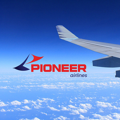 Pioneer Airlines Logo (Daily Logo Challenge #12) brand brand identity brand identity design branding dailylogochallenge design logo logo design