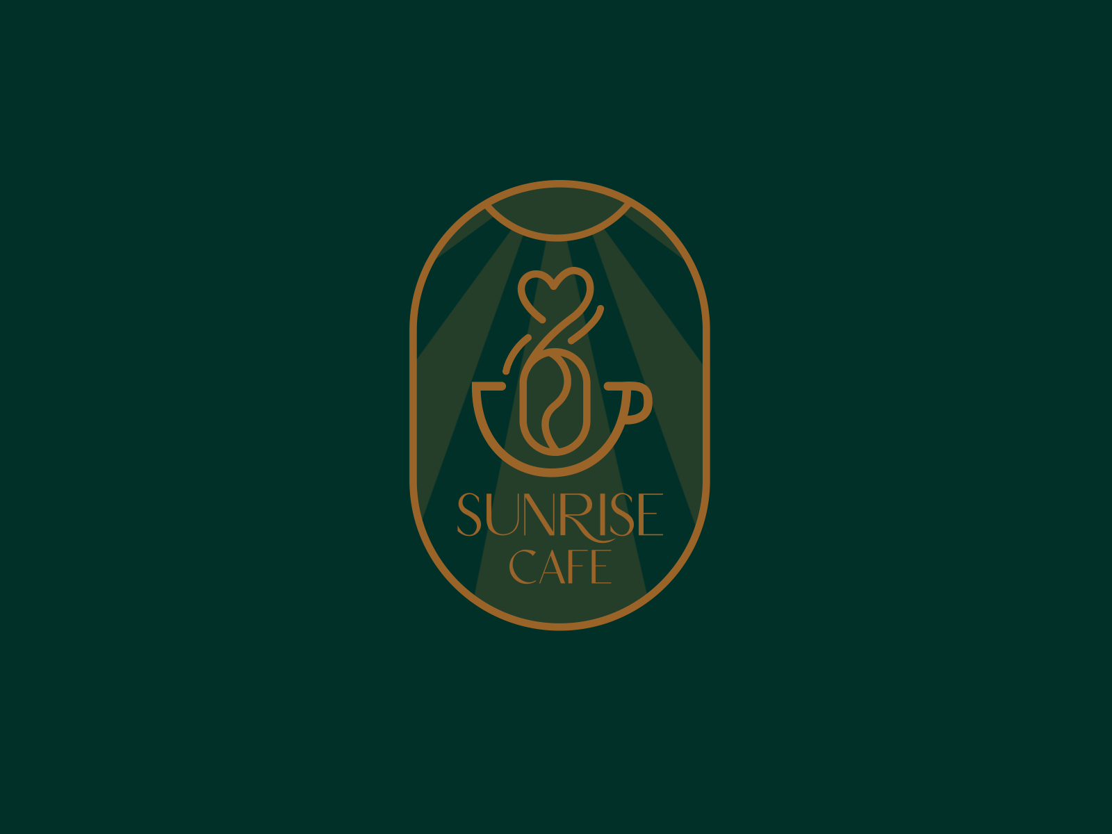 Sunrise Cafe Logo Animation 2danimation after effects animated logo animation branding color design designer flat animation gif identity illustration logo logo animation logomotion morph motion motion graphics vector