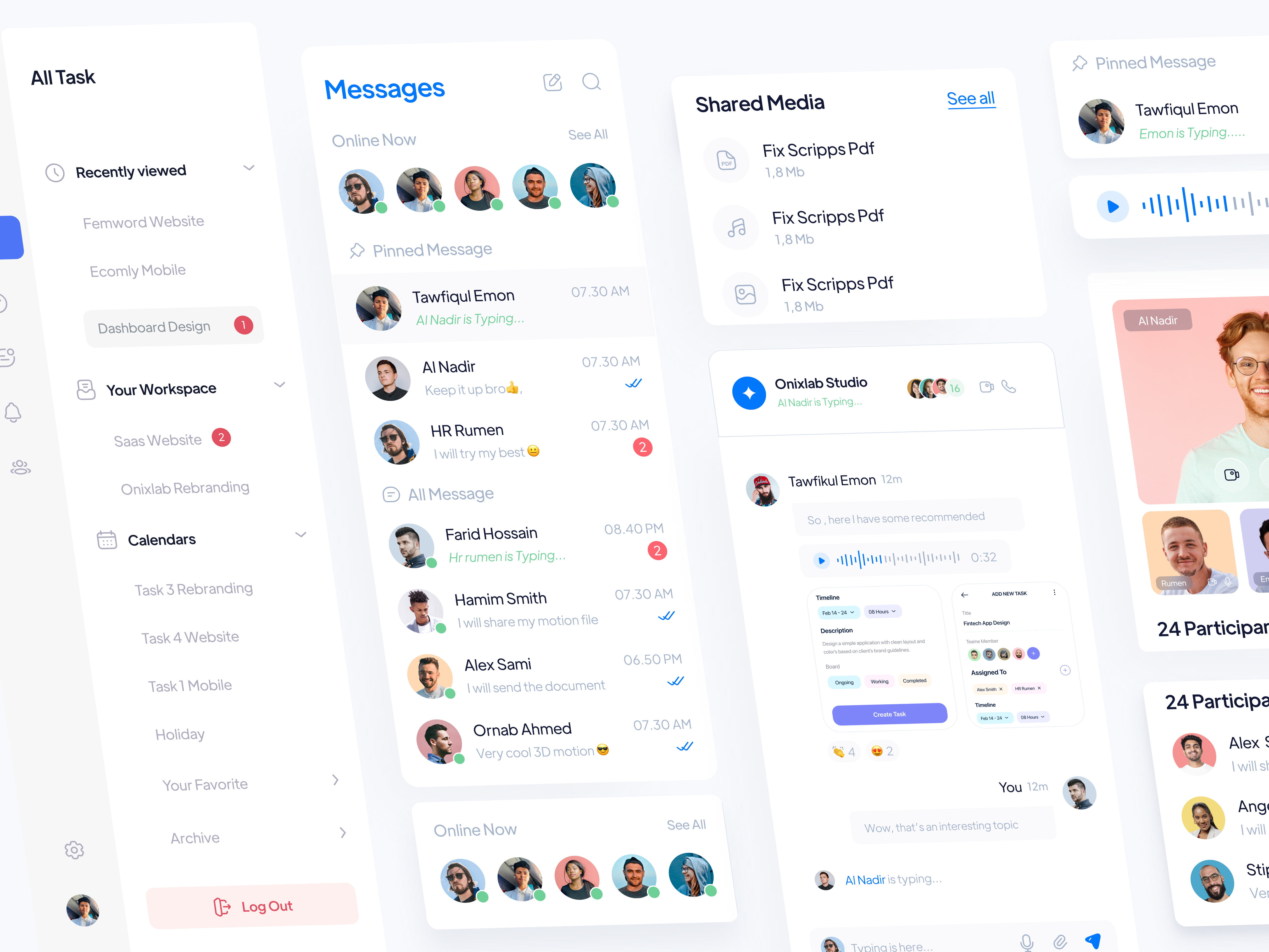 Messenger Plus! - Messaging app with be chat chatting product design saas saas app saas product design task management team management