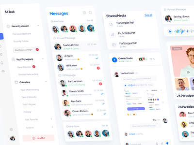 Messenger Plus! - Messaging app with be chat chatting product design saas saas app saas product design task management team management