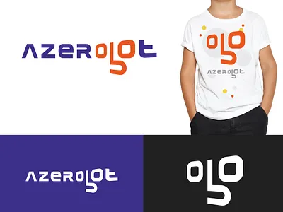AzeRobot logo design kids logo logo logotype playful logo robot symbol tech techno