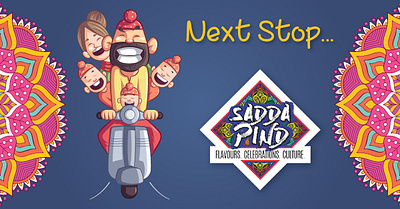 Sadda Pind Facebook Cover graphic design