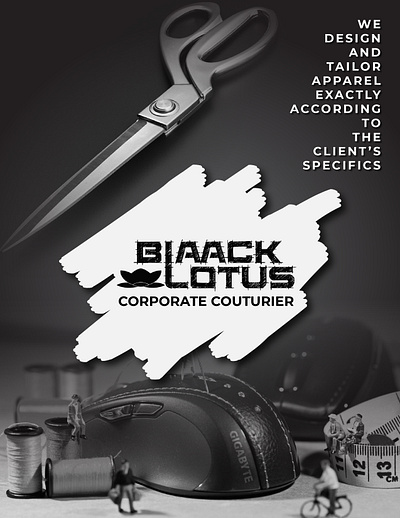 Blaack Lotus product brochure graphic design