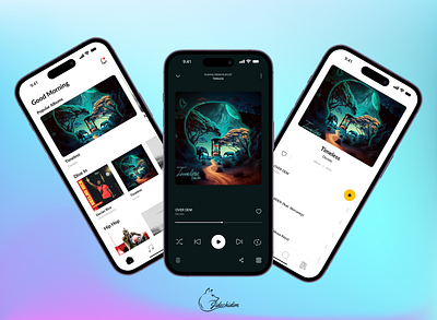 Music Player Application - #DailyUI 009 app design typography ui ux