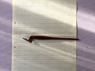 Drills hand paper pen writing