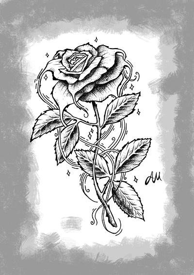 Wild Rose drawing flower graphic design illustration rose