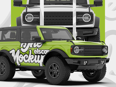 Modern SUV Mockup - 006 3d 4x4 adventure advertising auto automotive branding car crossover design family graphics mock up mockup off road offroad rendering service utility wrap