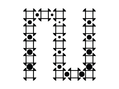 OK_36DAYS_10_N 36daysoftype daily letters design geometric illustration letter n letters logo minimal monogram n