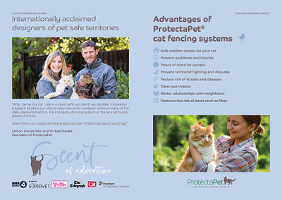 Pet care brochure sample page