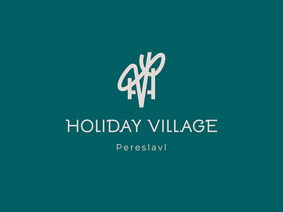 HV brand branding country design font holiday house hv identity illustration letter logo logotype monogram village