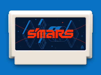 S’MARS — Famicase 2023 cartridge famicase famicom game graham cracker illustration mars marshmallow space typography