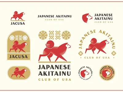 Japanese Akitainu Club of USA - Branding Identity akita akitainu brand branding branding design clean design dog design dog logo illustration japan japanese japaneseakita logo minimalism minimalistic logo sharp shiba