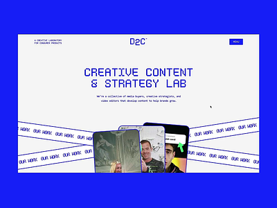 Content creation studio company site 2d animation interaction design javascript motion svg animation typography