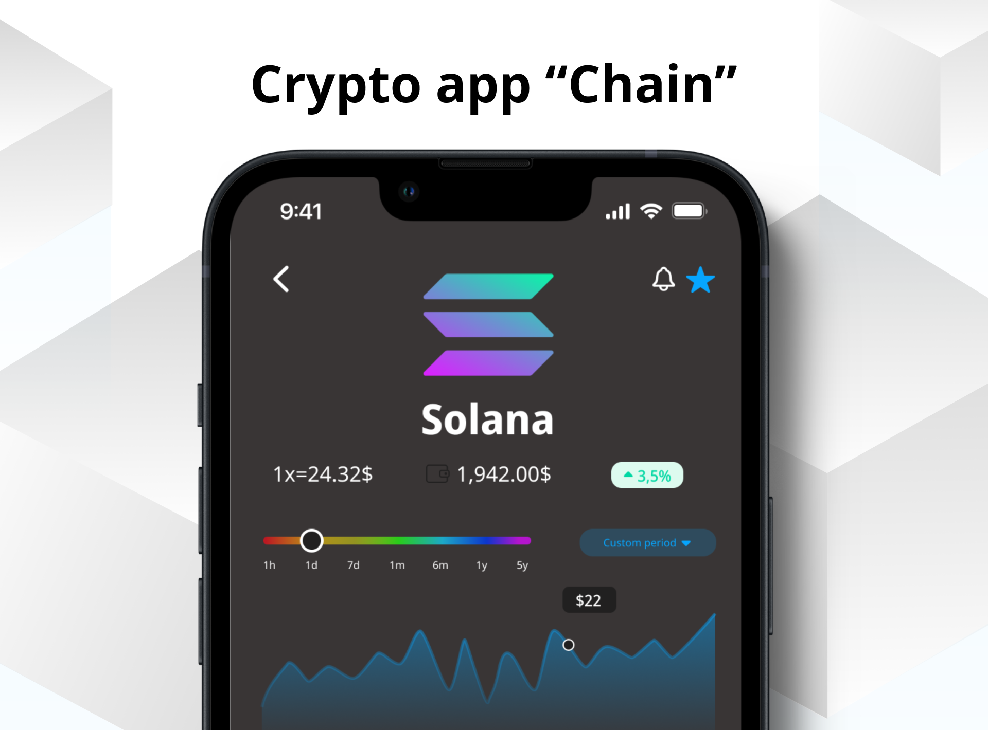 Crypto app "Chain" binance bitcoin blockchain coins crypto cryptocurrency figma nft productdesign solana uxuidesugn