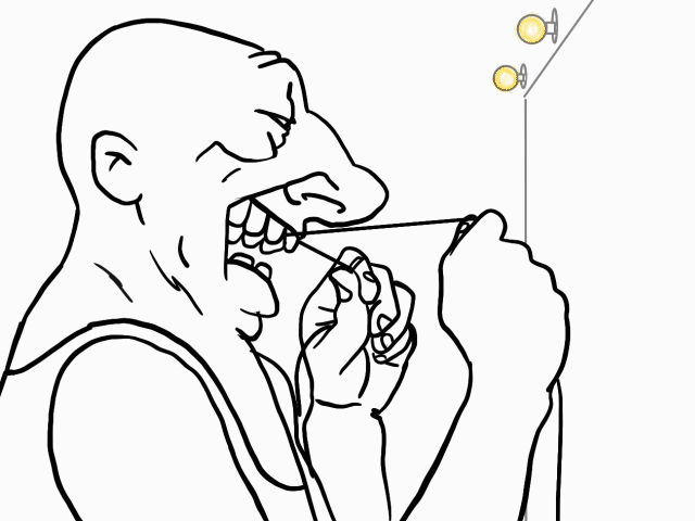 Flossing animation bathroom cartoon cartoon illustration dental floss drawing floss frame by frame animation hand drawn illustration storyboard artist traditional animation
