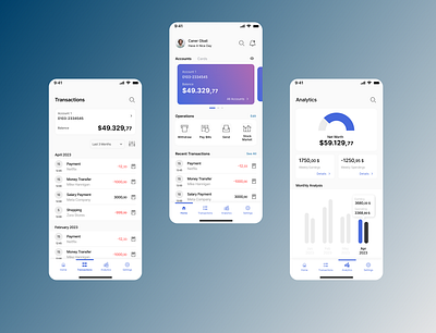 A Banking App app bank credit card design ui ux