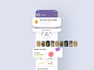 Vivoo - Homepage Redesign app health homepage interface redesign ui ux uxui