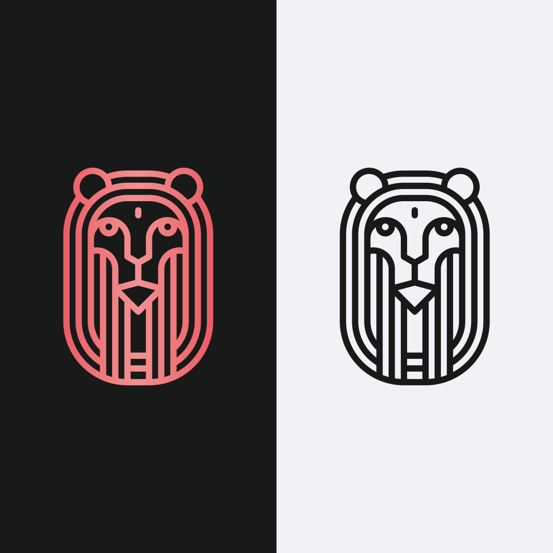 Lion Line 3d animation app behance branding design dribbble dubai graphic design icon illustration instagram logo motion graphics typography uae ui usa vector