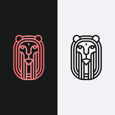 Lion Line 3d animation app behance branding design dribbble dubai graphic design icon illustration instagram logo motion graphics typography uae ui usa vector