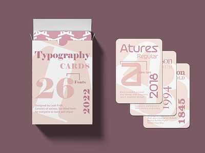 Typography Playing Cards graphic design illustration layout typography