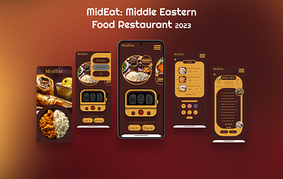 MidEat (Middle eastern restaurant mobile app design) app food interface restaurant ui uiux ux web website