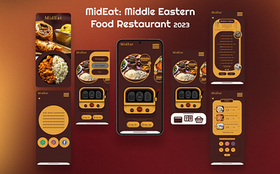 MidEat app design graphic design illustration ui ux web website