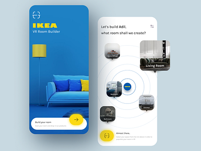 IKEA - Virtual Reality Room Builder furniture ikea room builder ui exploration virtual reality
