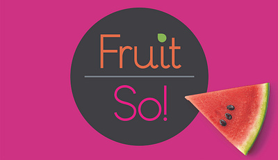 Fruit So! branding design graphic design illustration logo typography