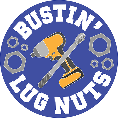 "Bustin' Lug Nuts" - Logo Design branding canadian clothing patch design graphic design illustration illustrator logo logo design poster print design sticker