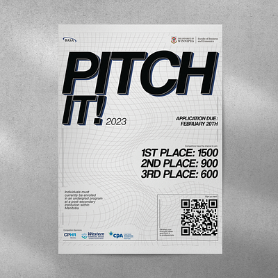 Pitch It! 2023 design graphic design poster