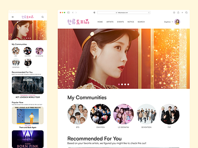 Hallyutopia - Responsive Web Design concert design kpop minimal responsive web ticketing website ui ui ux design user experience user friendly user interface ux visual design web design