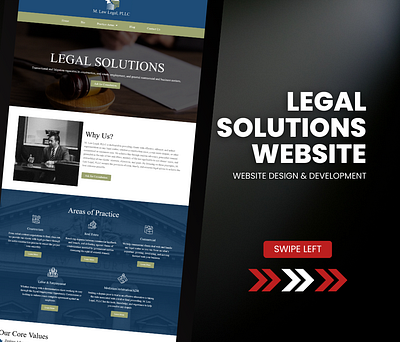 Legal Solutions Website Design & Development branding design elementor page builder portfolio website ui website design website development