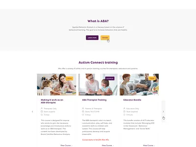 Autism Connect Website Design design ui ux