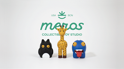 Meros Collectible Toy Studio / Case Study 3d modeling 3d print animation art toy branding case study colors design designer toy identity illustration logo packaging photography product design toy type typography visual identity