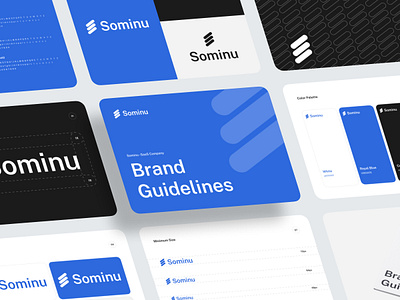 Sominu - Brand Guidelines brand brand design brand guide branding grid guide lettermark logo logo brand logo grid logotype saas