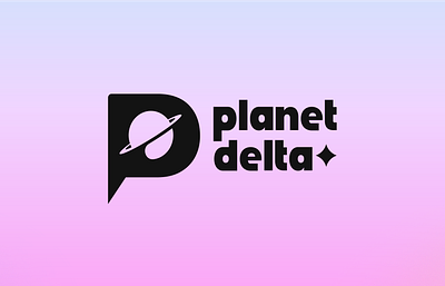 Planet Delta Logo Design space logo