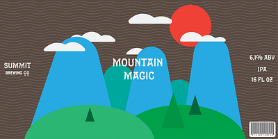 Mountain Magic IPA by Summit Brewing beer branding brewing design graphic design illustration ipa logo ui vector