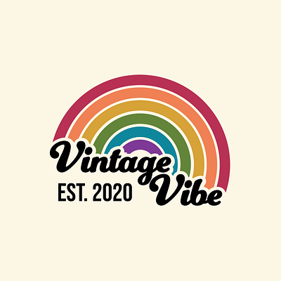 Vintage Vibe Branding brand identity branding clothing company design logo logodesign retro